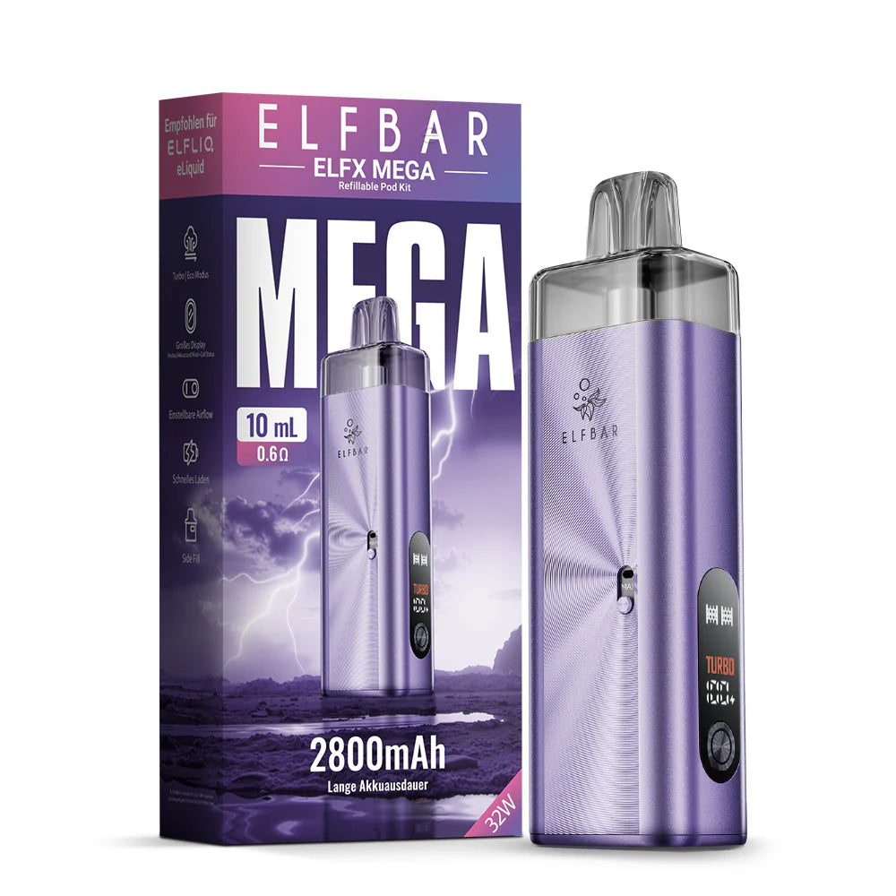 Elfbar ELFX Mega Pod Kit - Lila