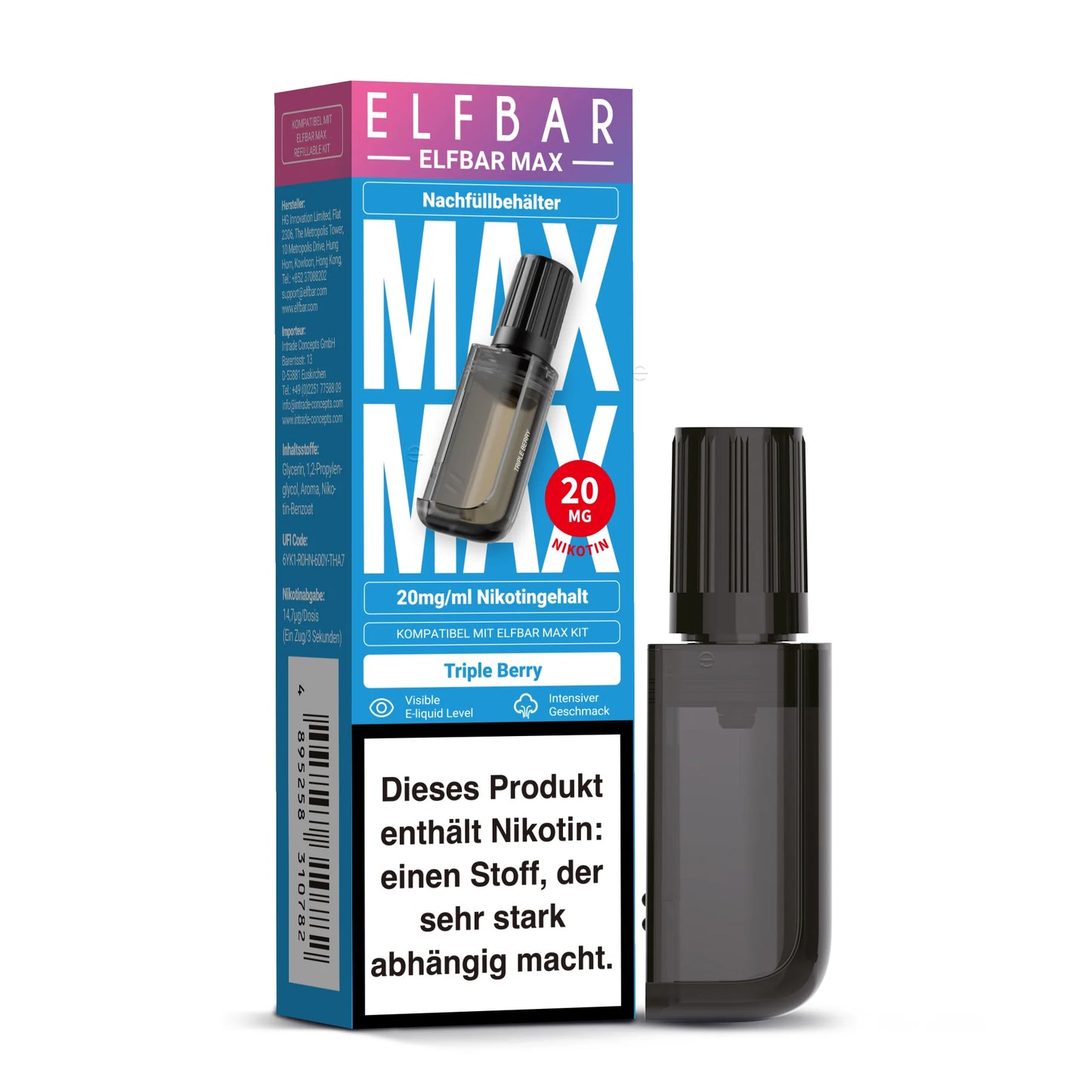 Elfbar Max Pod - Triple Berry - 20mg/ml