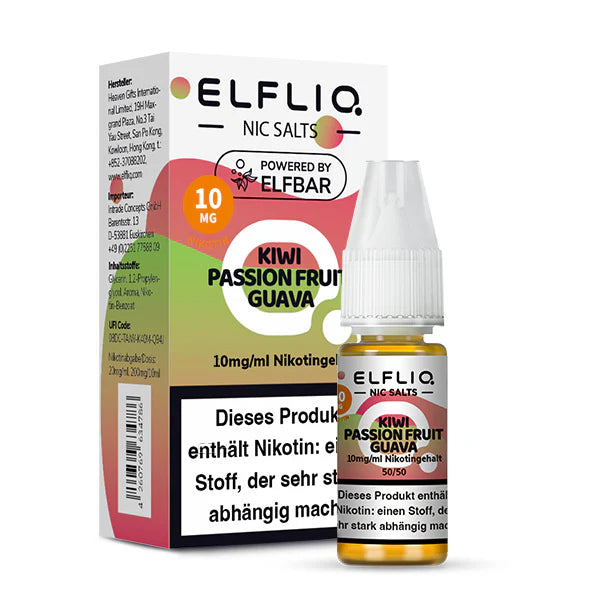 Elfliq - Kiwi Passion Fruit Guava - Nikotinsalz Liquid 10mg/ml