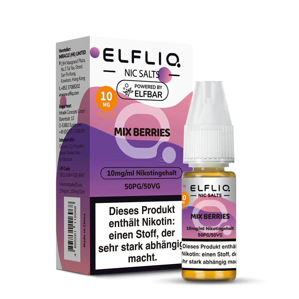Elfliq - Mix Berries - Nikotinsalz Liquid 10mg/ml