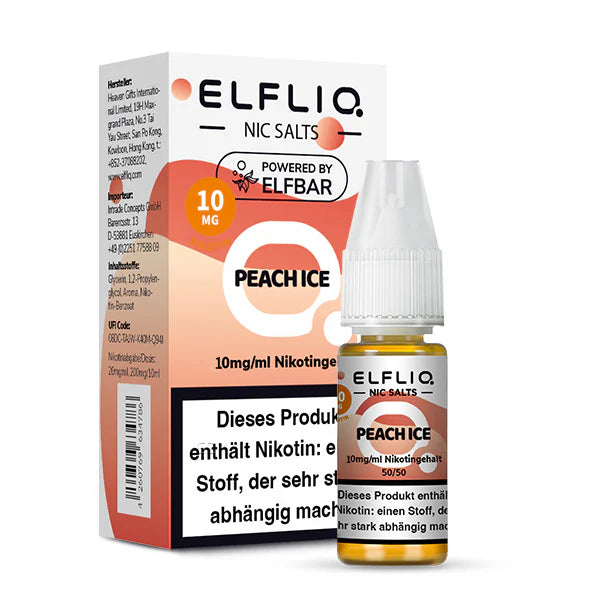 Elfliq - Peach Ice - Nikotinsalz Liquid 10mg/ml