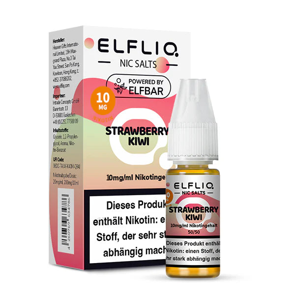 Elfliq - Strawberry Kiwi - Nikotinsalz Liquid 10mg/ml