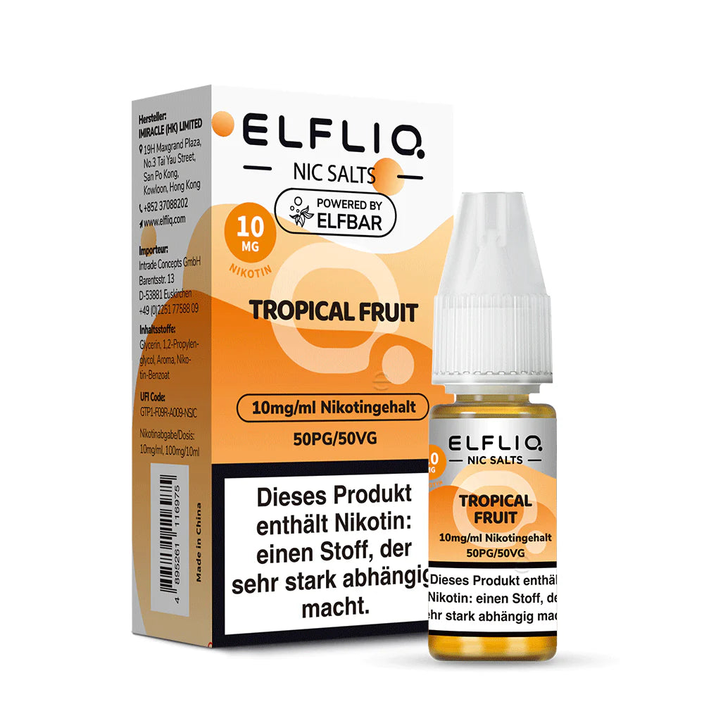 Elfliq - Tropical Fruit - Nikotinsalz Liquid 10mg/ml