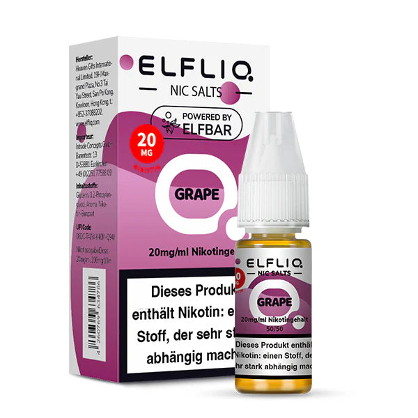 Elfliq - Grape - Nikotinsalz Liquid 20mg/ml