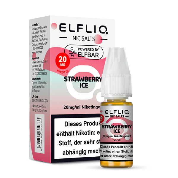 Elfliq - Strawberry Ice - Nikotinsalz Liquid 20mg/ml