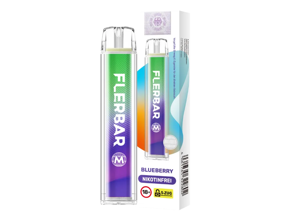 Flerbar M 600 Zero - Blueberry - Nikotinfrei