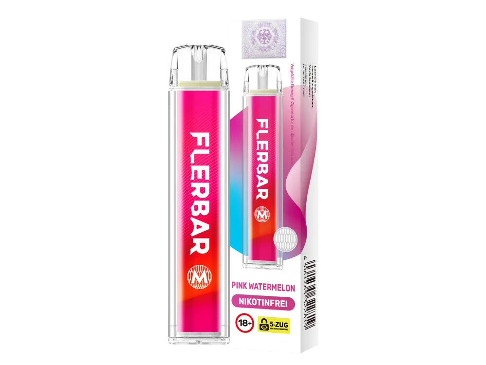 Flerbar M 600 Zero - Pink Watermelon - Nikotinfrei