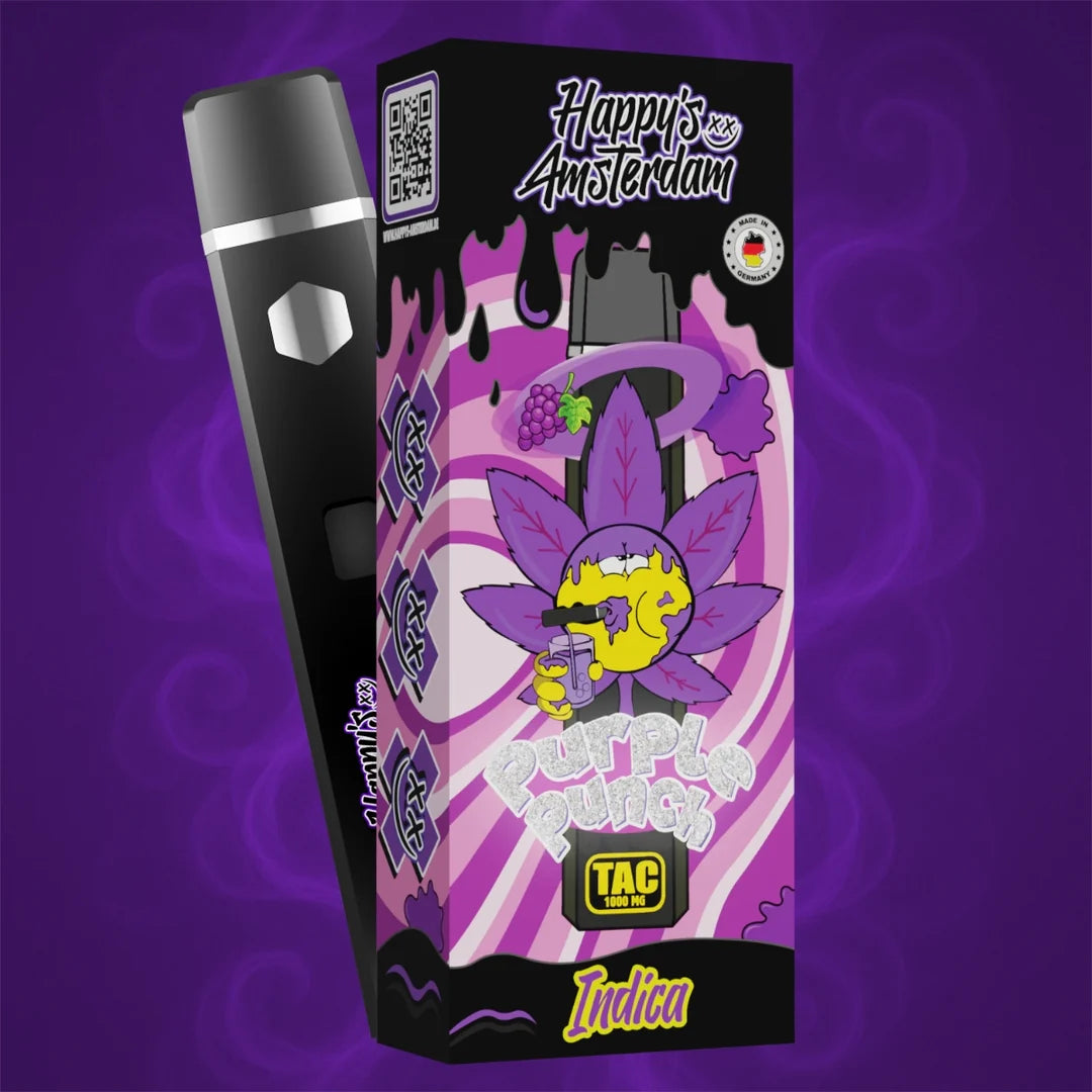 Happy's Amsterdam - Purple Punch- TAC Vape 1000 mg