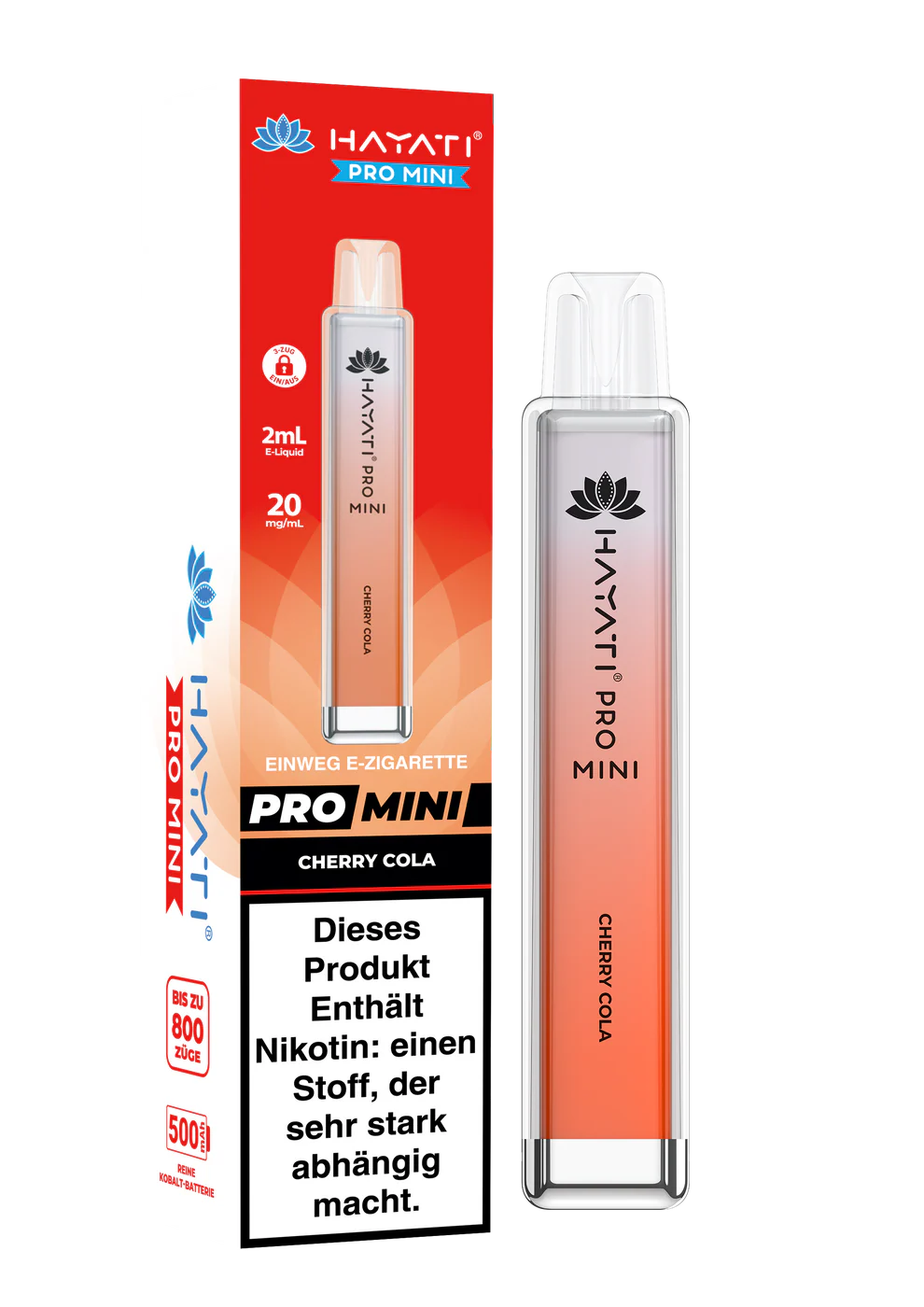 Hayati Pro Mini 800 - Cherry Cola - 20mg/ml