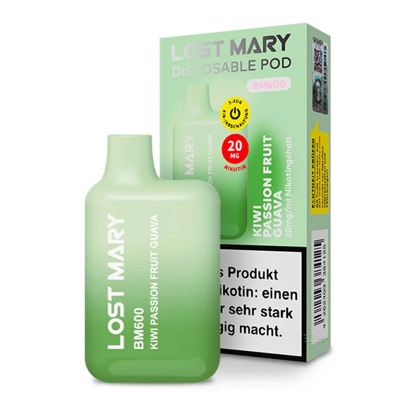 Lost Mary BM600 - Kiwi Passion Fruit Guava - 20mg/ml