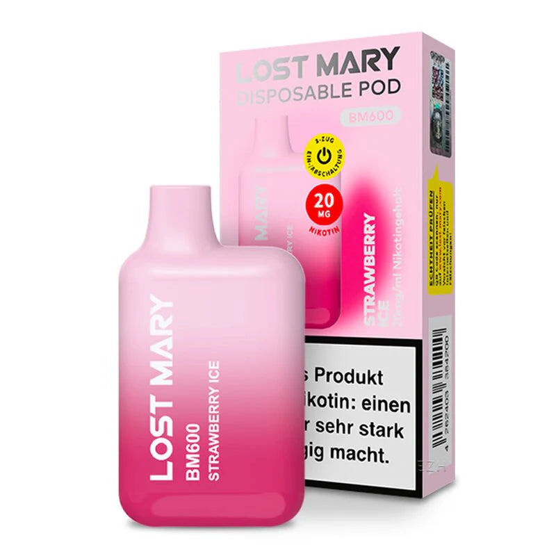 Lost Mary BM600 - Strawberry Ice - 20mg/ml