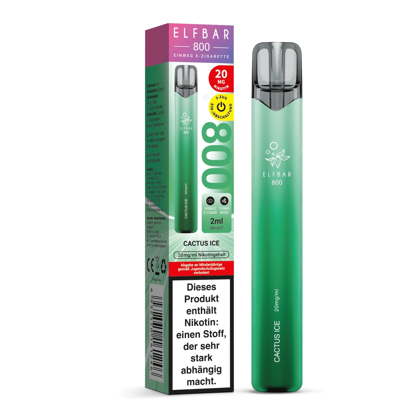 Elfbar 800 - Cactus Ice - 20mg/ml