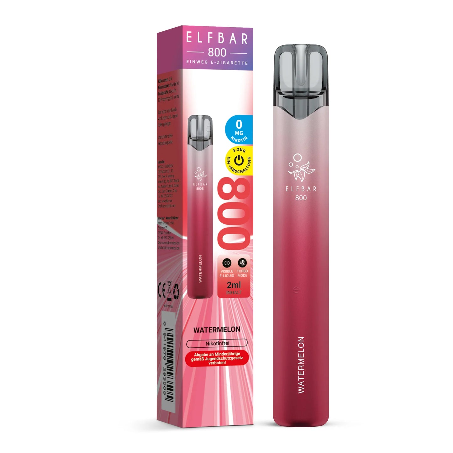 Elfbar 800 - Watermelon - Nikotinfrei