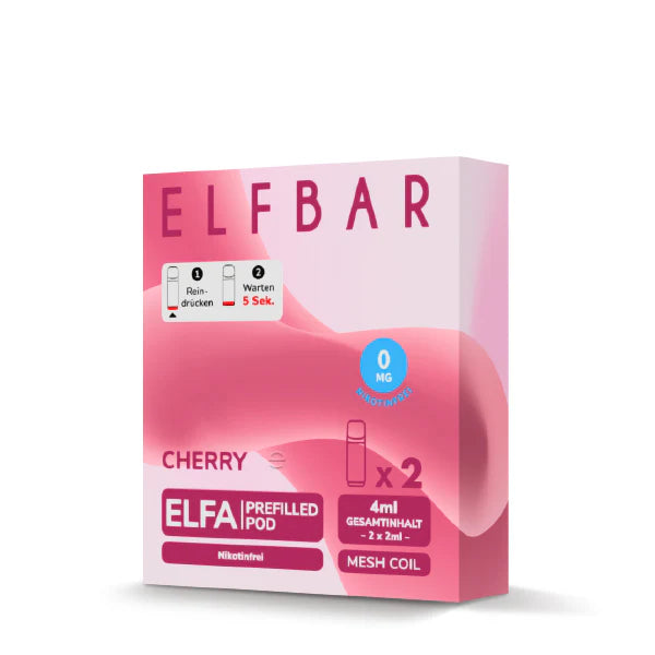 Elfbar Elfa Pod - Cherry - Nikotinfrei, 2 Stück