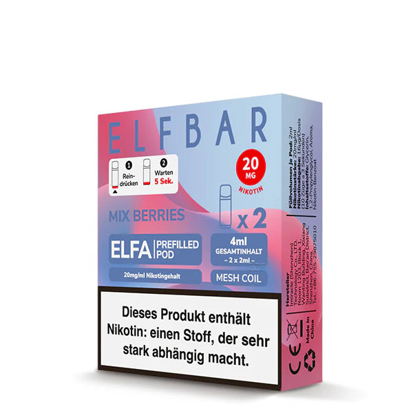Elfbar Elfa Pod - Mix Berries - 20mg/ml, 2 Stück