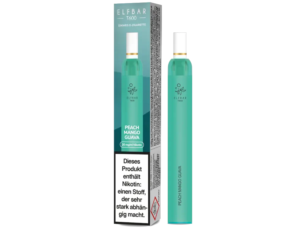 Elfbar T600 - Peach Mango Guava - 20mg/ml, 2 ml