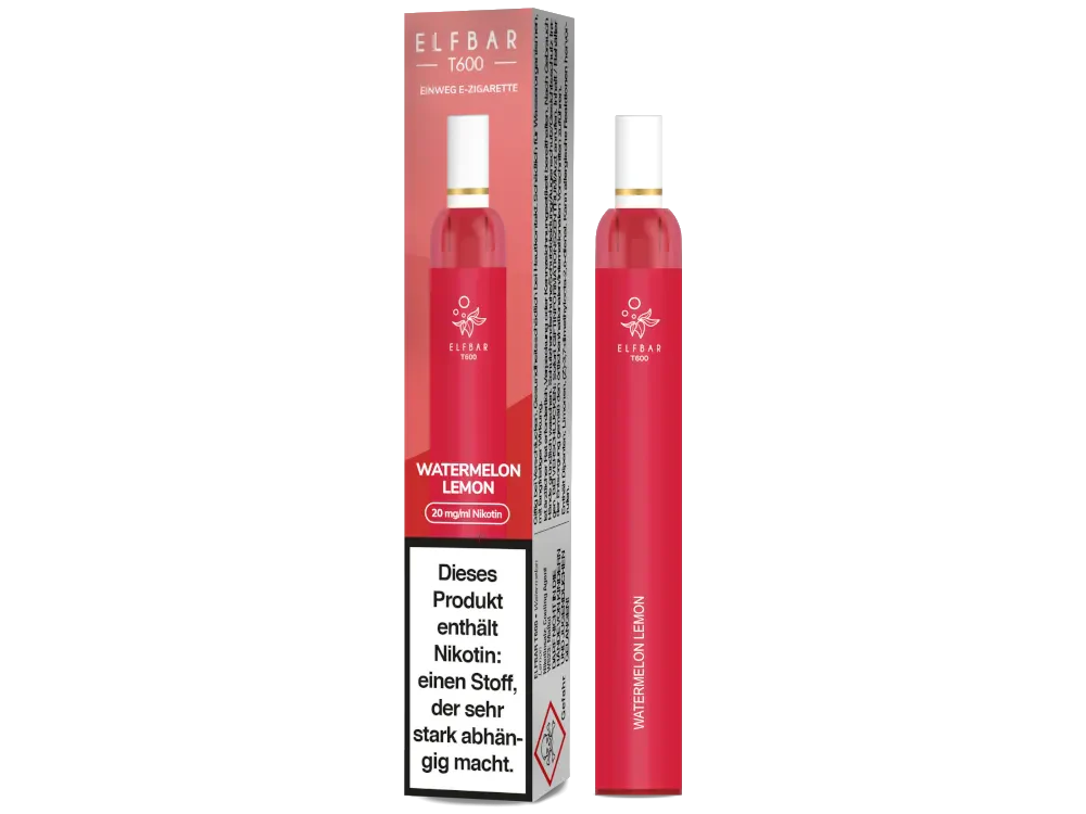Elfbar T600 - Watermelon Lemon - 20mg/ml, 2 ml