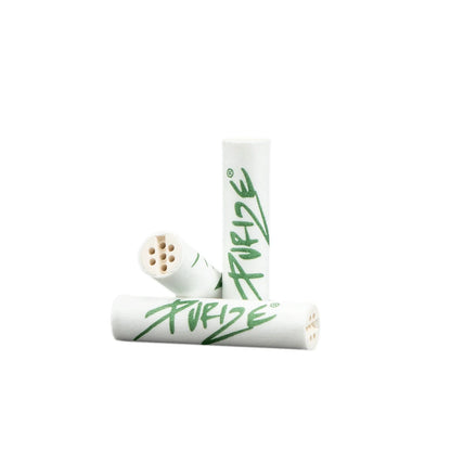 Purize - Xtra Slim Size 6mm Aktivkohlefilter - Weiß, 50 Stück
