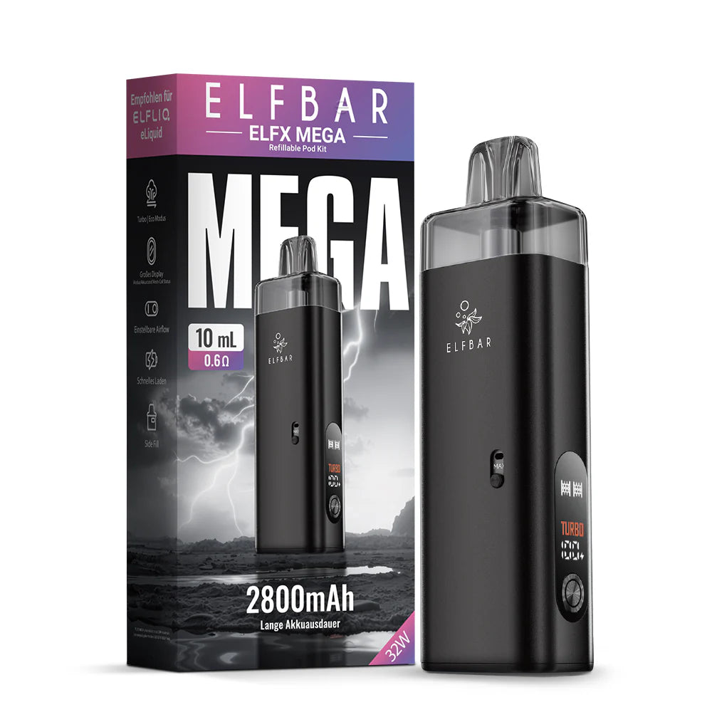 Elfbar ELFX Mega Pod Kit - Schwarz