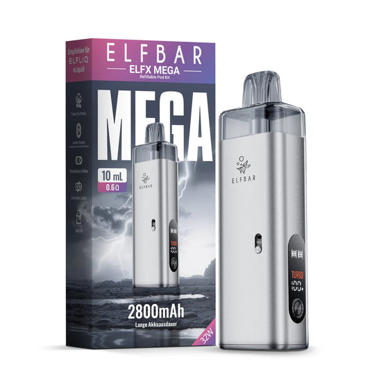 Elfbar ELFX Mega Pod Kit - Silber