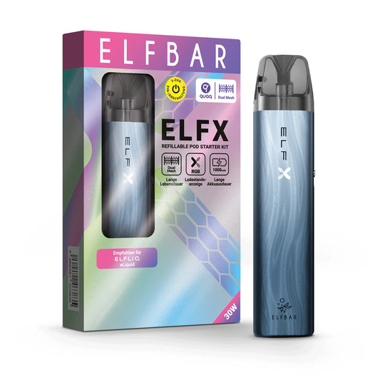 Elfbar ELFX - Refillable Pod Kit - Dark Sea, 2ml