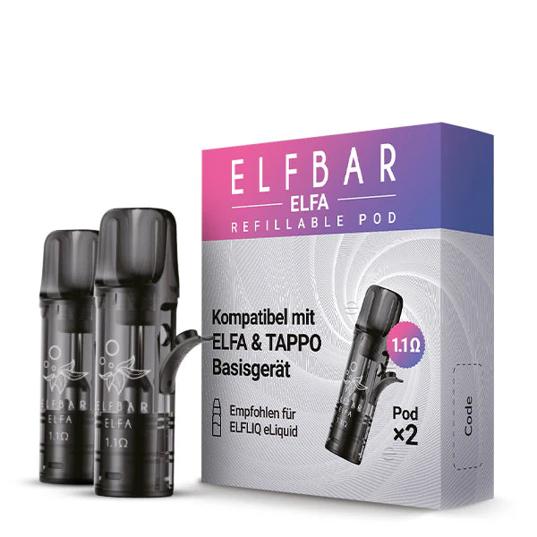 Elfbar Elfa Leerpods - 1,1 Ohm, 2 Stück
