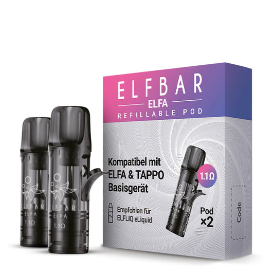 Elfbar Elfa Leerpods - 1,1 Ohm, 2 Stück