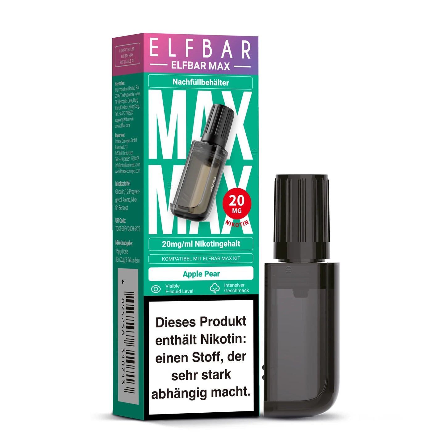Elfbar Max Pod - Apple Pear - 20mg/ml