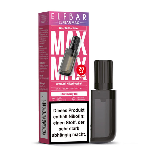 Elfbar Max Pod - Strawberry Ice - 20mg/ml