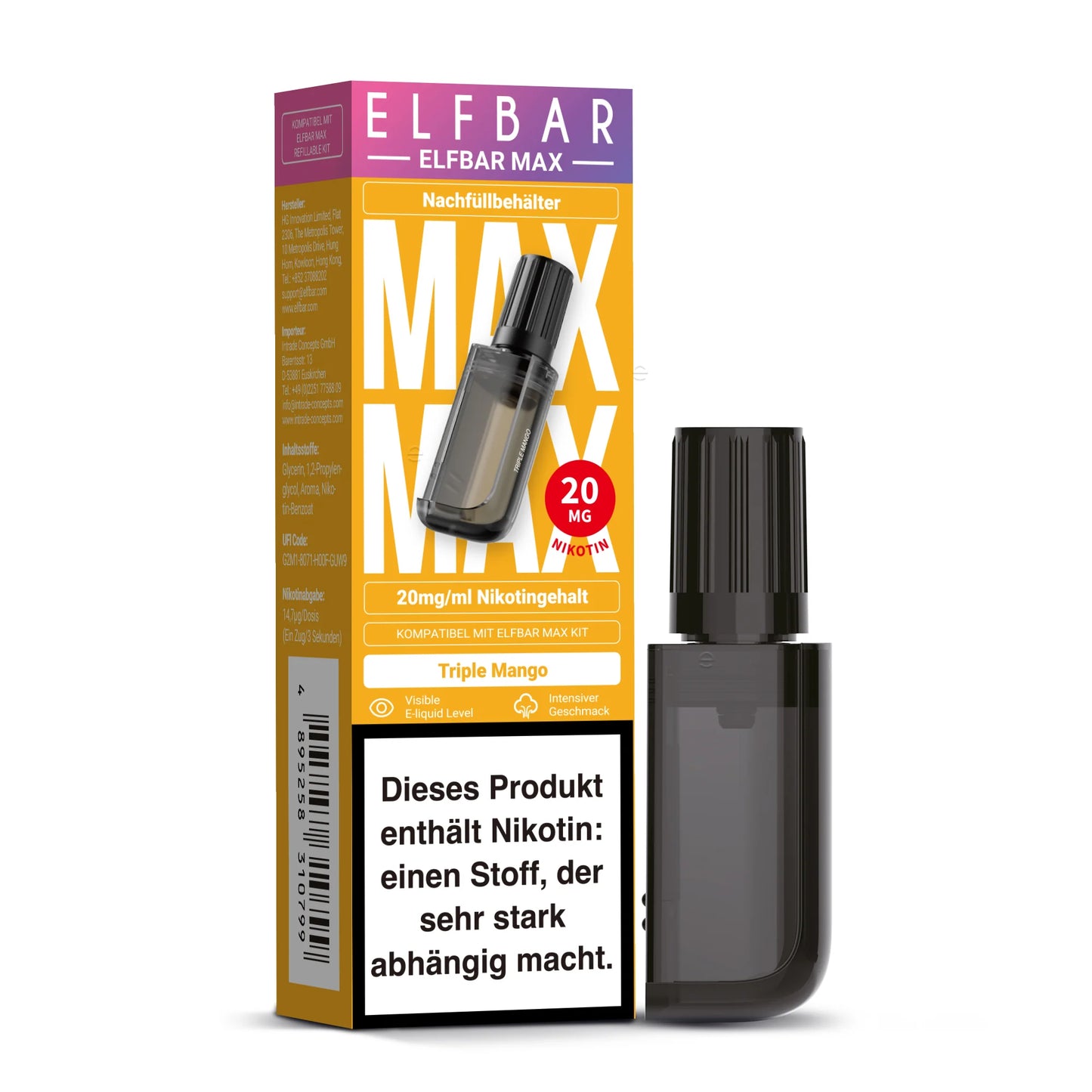 Elfbar Max Pod - Triple Mango - 20mg/ml