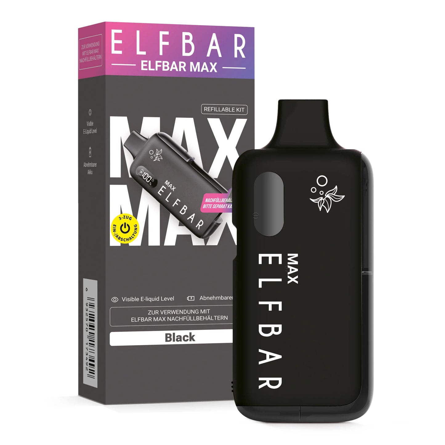 Elfbar Max Gerät - Schwarz