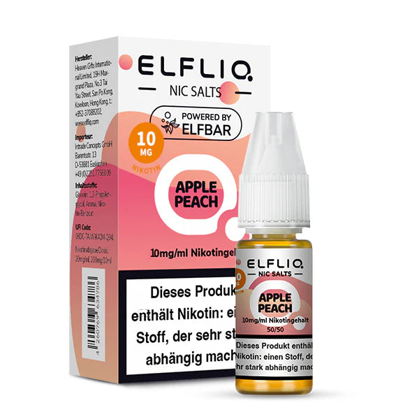 Elfliq - Apple Peach - Nikotinsalz Liquid 10mg/ml