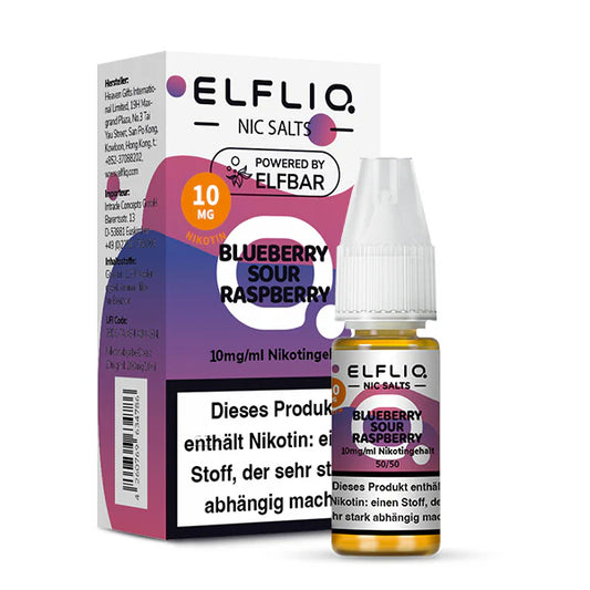Elfliq - Blueberry Sour Raspberry - Nikotinsalz Liquid 10mg/ml