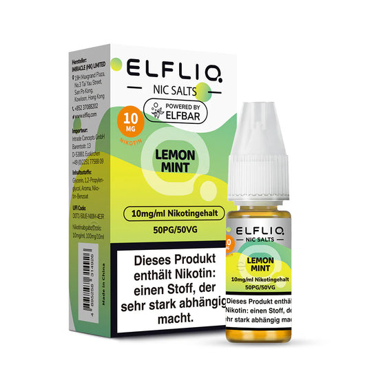 Elfliq - Lemon Mint - Nikotinsalz Liquid 10mg/ml