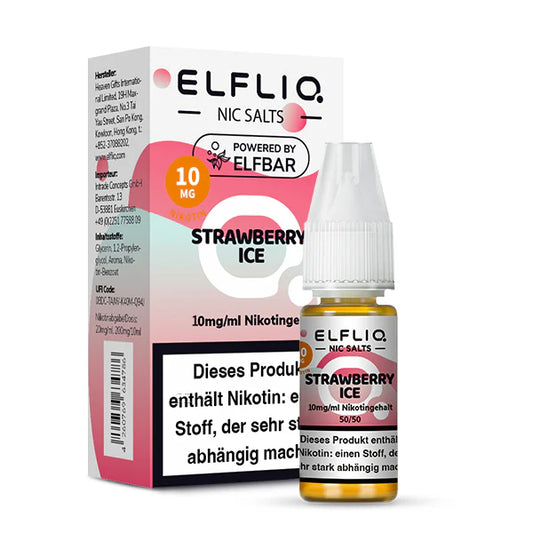 Elfliq - Strawberry Ice - Nikotinsalz Liquid 10mg/ml