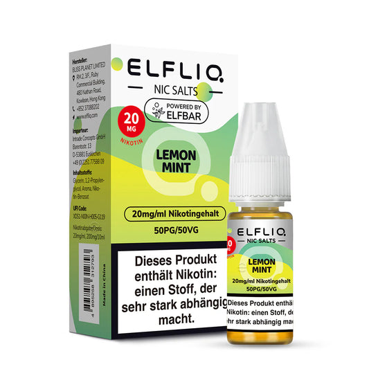 Elfliq - Lemon Mint - Nikotinsalz Liquid 20mg/ml