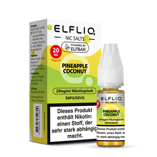 Elfliq - Pineapple Coconut - Nikotinsalz Liquid 20mg/ml
