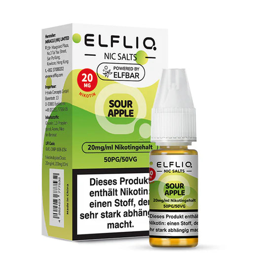 Elfliq - Sour Apple - Nikotinsalz Liquid 20mg/ml
