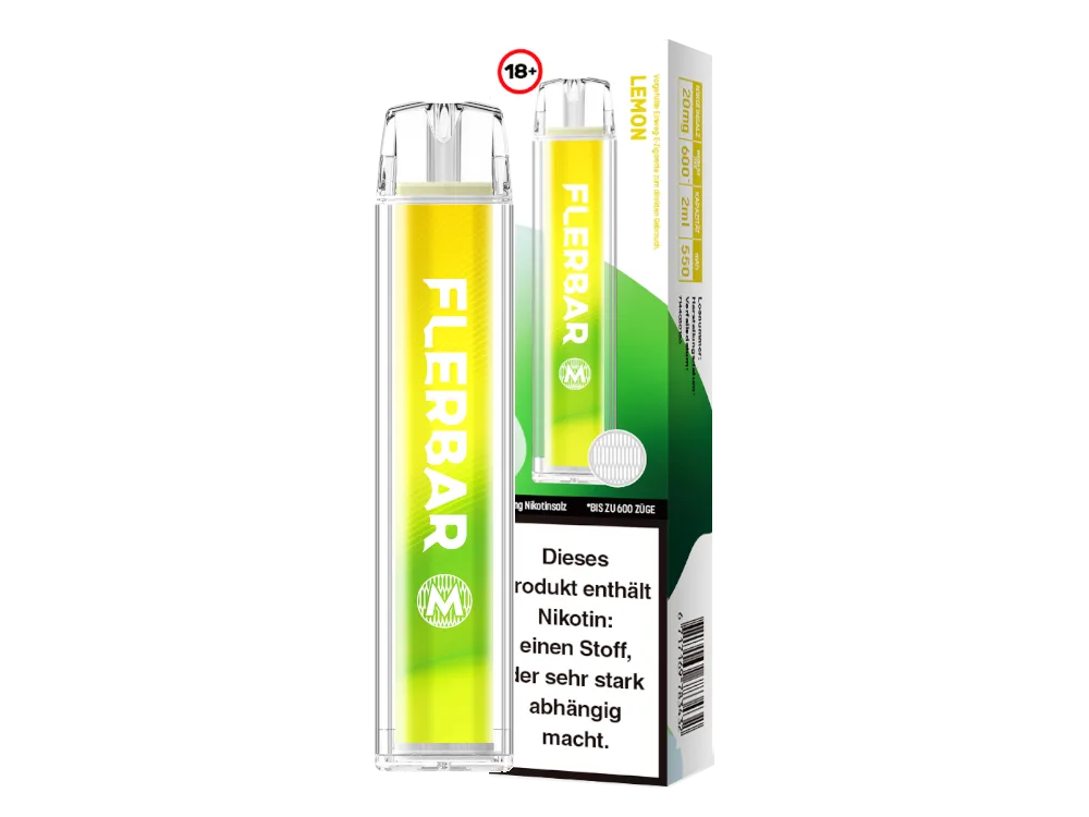 Flerbar M 600 - Lemon - 20mg/ml