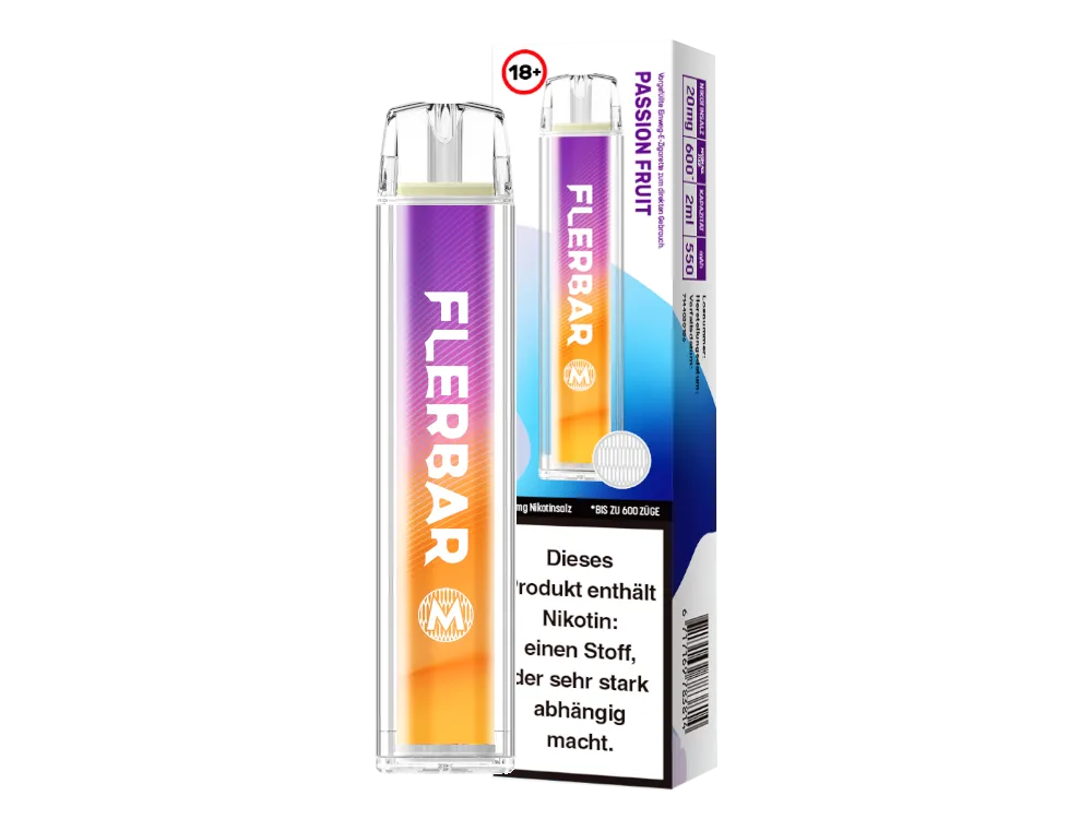Flerbar M 600 - Passion Fruit - 20mg/ml