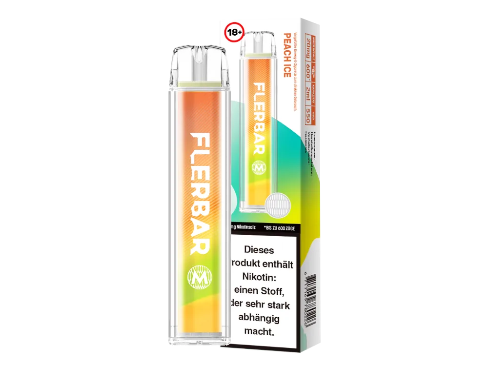 Flerbar M 600 - Peach Ice - 20mg/ml