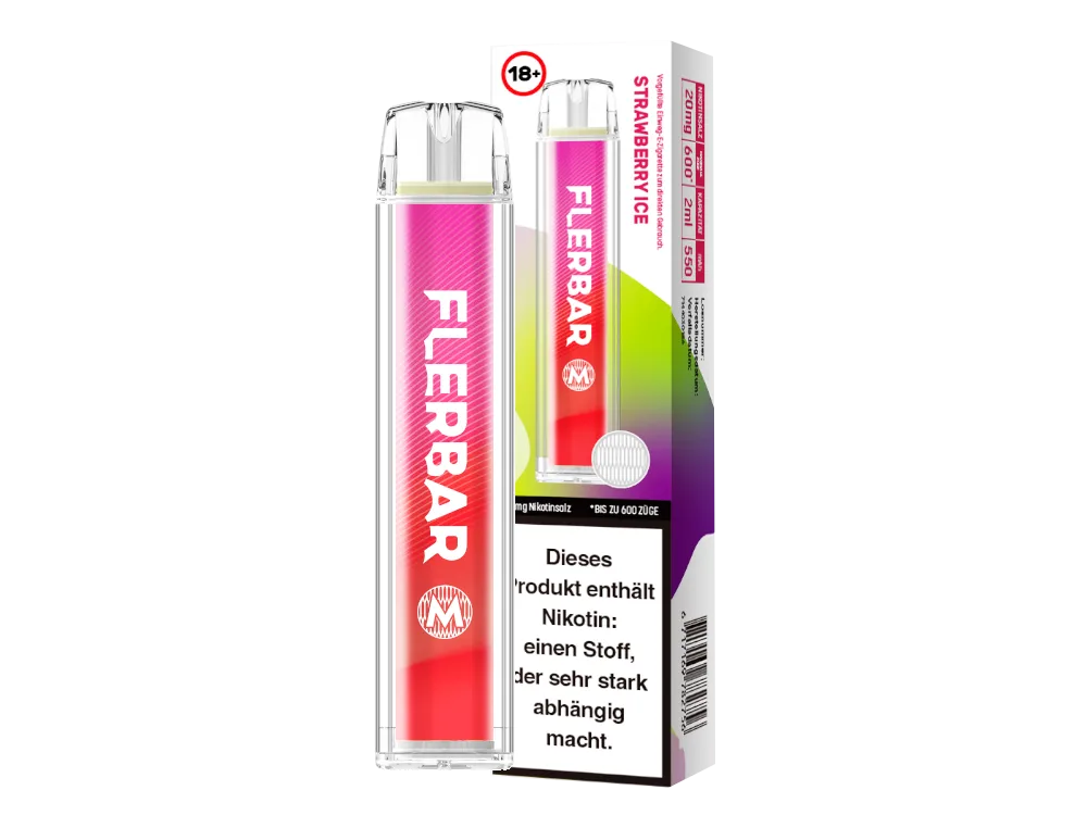Flerbar M 600 - Strawberry Ice - 20mg/ml