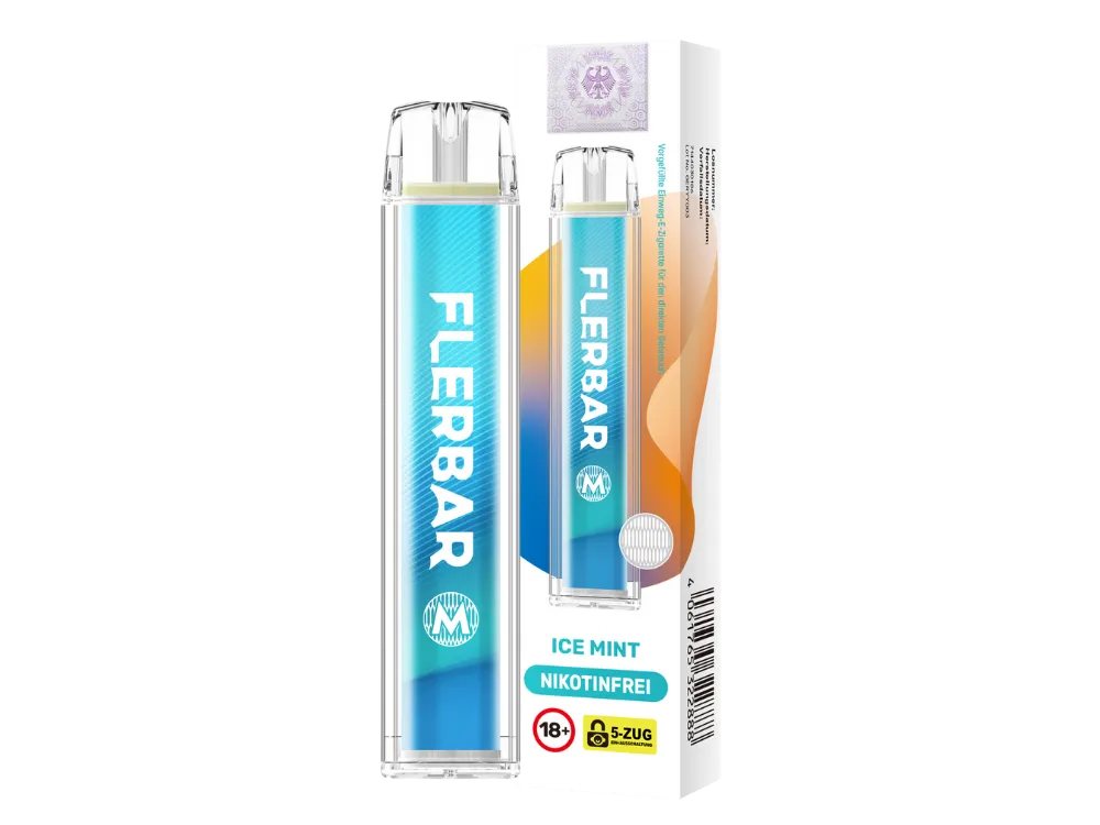 Flerbar M 600 Zero - Ice Mint - Nikotinfrei
