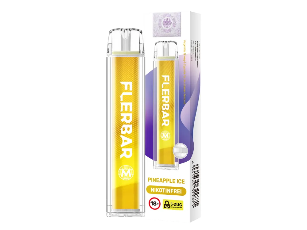 Flerbar M 600 Zero - Pineapple Ice - Nikotinfrei
