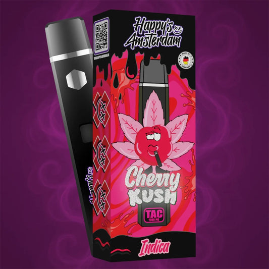 Happy's Amsterdam - Cherry Kush - TAC Vape 1000 mg