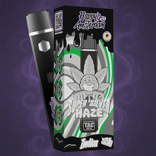 Happy's Amsterdam - Super Silver Haze - TAC Vape 1000 mg