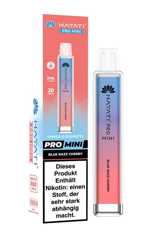 Hayati Pro Mini 800 - Blue Razz Cherry - 20mg/ml