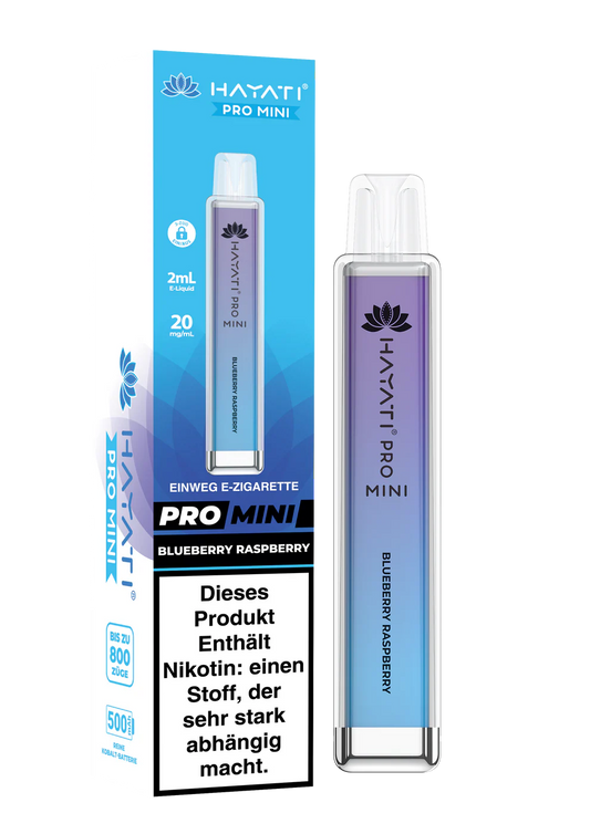 Hayati Pro Mini 800 - Blueberry Raspberry - 20mg/ml, 2 ml