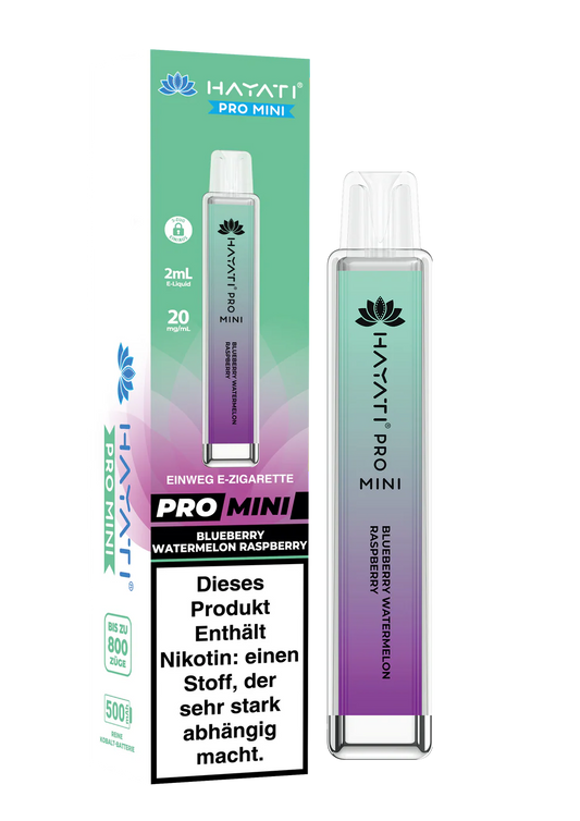 Hayati Pro Mini 800 - Blueberry Watermelon Raspberry - 20mg/ml
