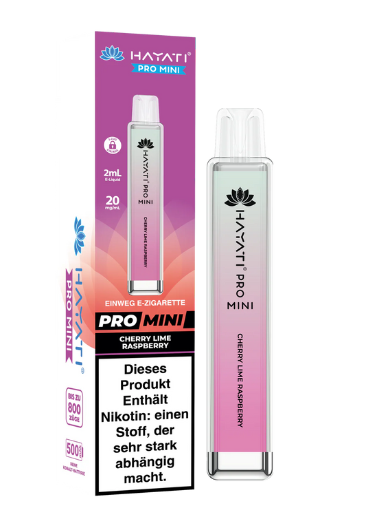 Hayati Pro Mini 800 - Cherry Lime Raspberry - 20mg/ml